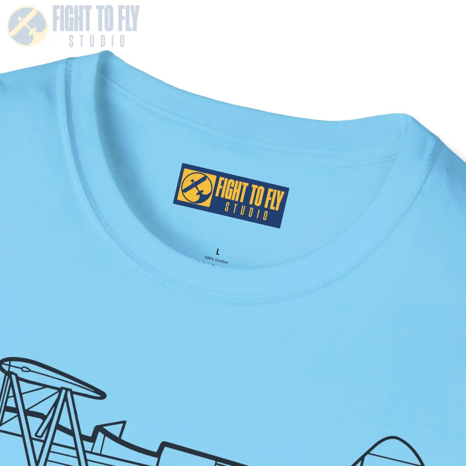 Stearman PT-17 Kaydet Side View T-Shirt - Pilot gifts - WWII warbird t-shirt