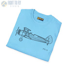 Stearman PT-17 Kaydet Side View T-Shirt - Pilot gifts - WWII warbird t-shirt