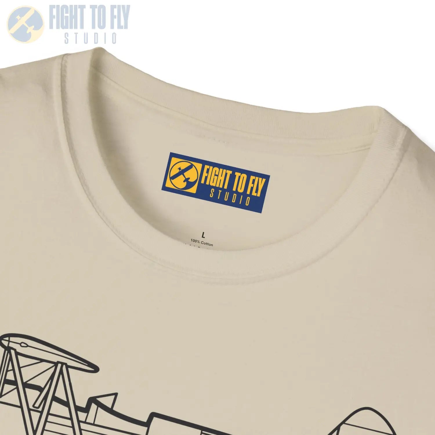 Stearman PT-17 Kaydet Side View T-Shirt - Pilot gifts - WWII warbird t-shirt
