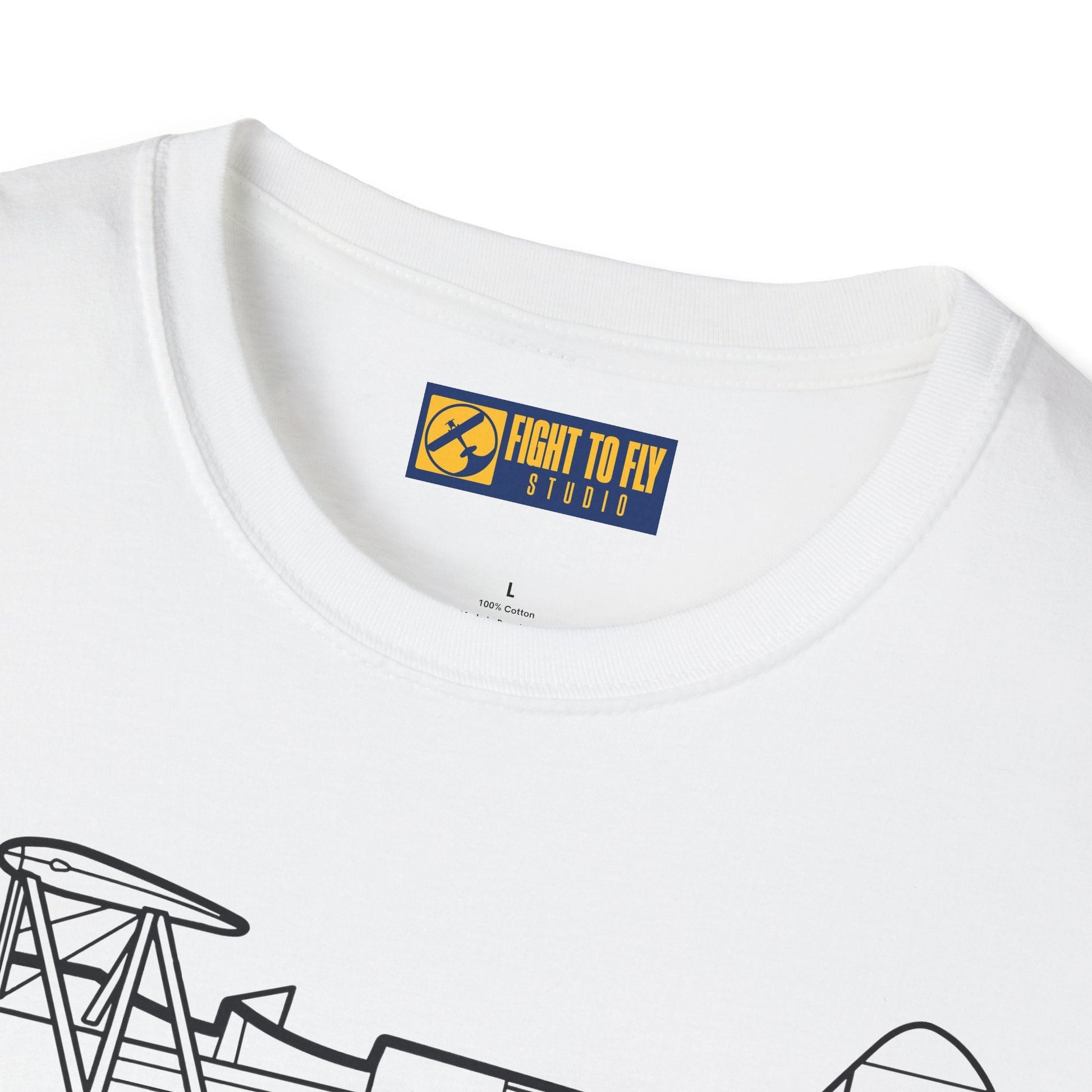 PT-17 Side View T-Shirt – Stearman WWII Trainer Biplane Tee - Pilot gifts - warbird t-shirt