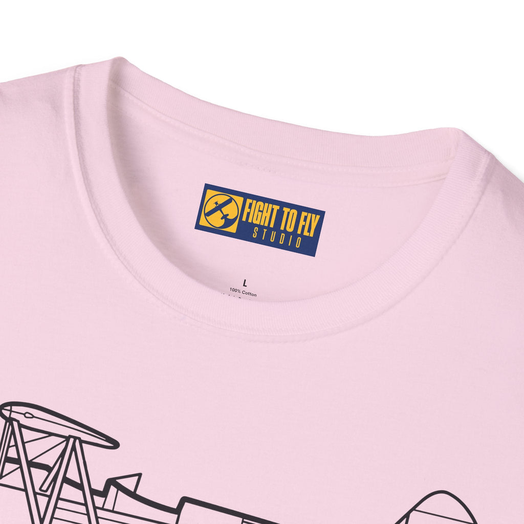 PT-17 Side View T-Shirt – Stearman WWII Trainer Biplane Tee - Pilot gifts - warbird t-shirt