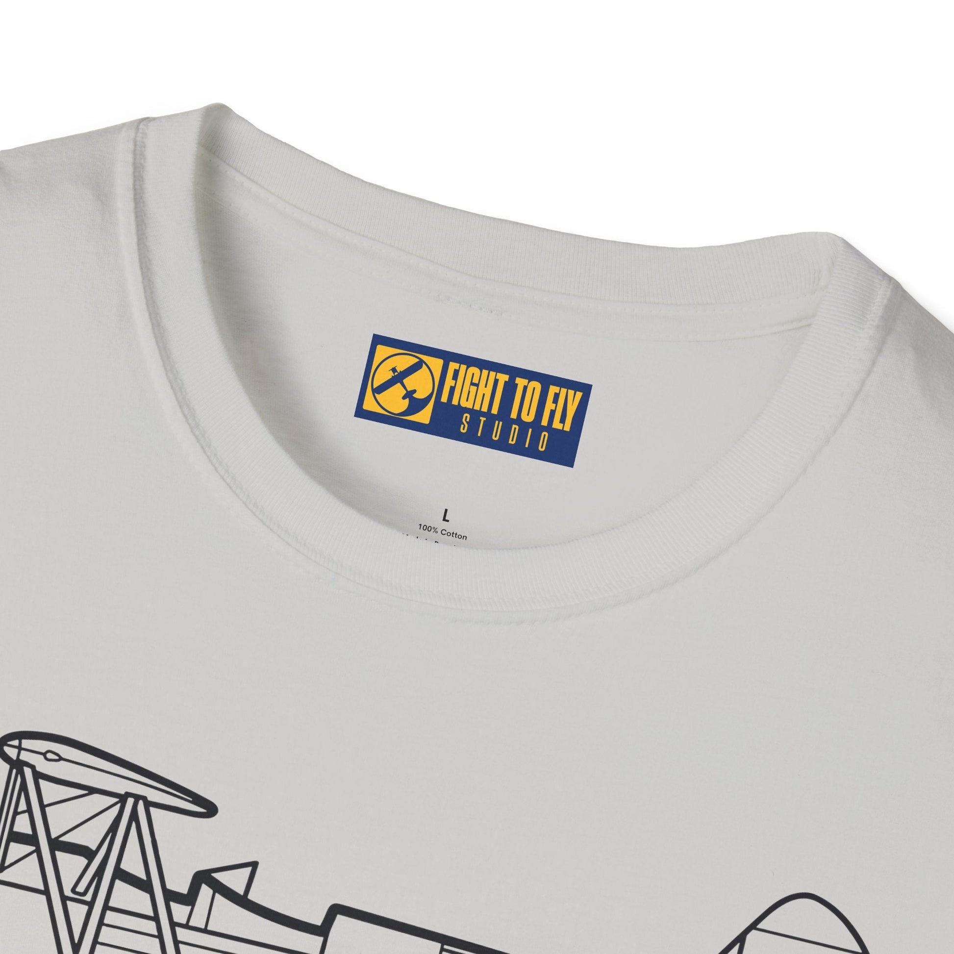 PT-17 Side View T-Shirt – Stearman WWII Trainer Biplane Tee - Pilot gifts - warbird t-shirt