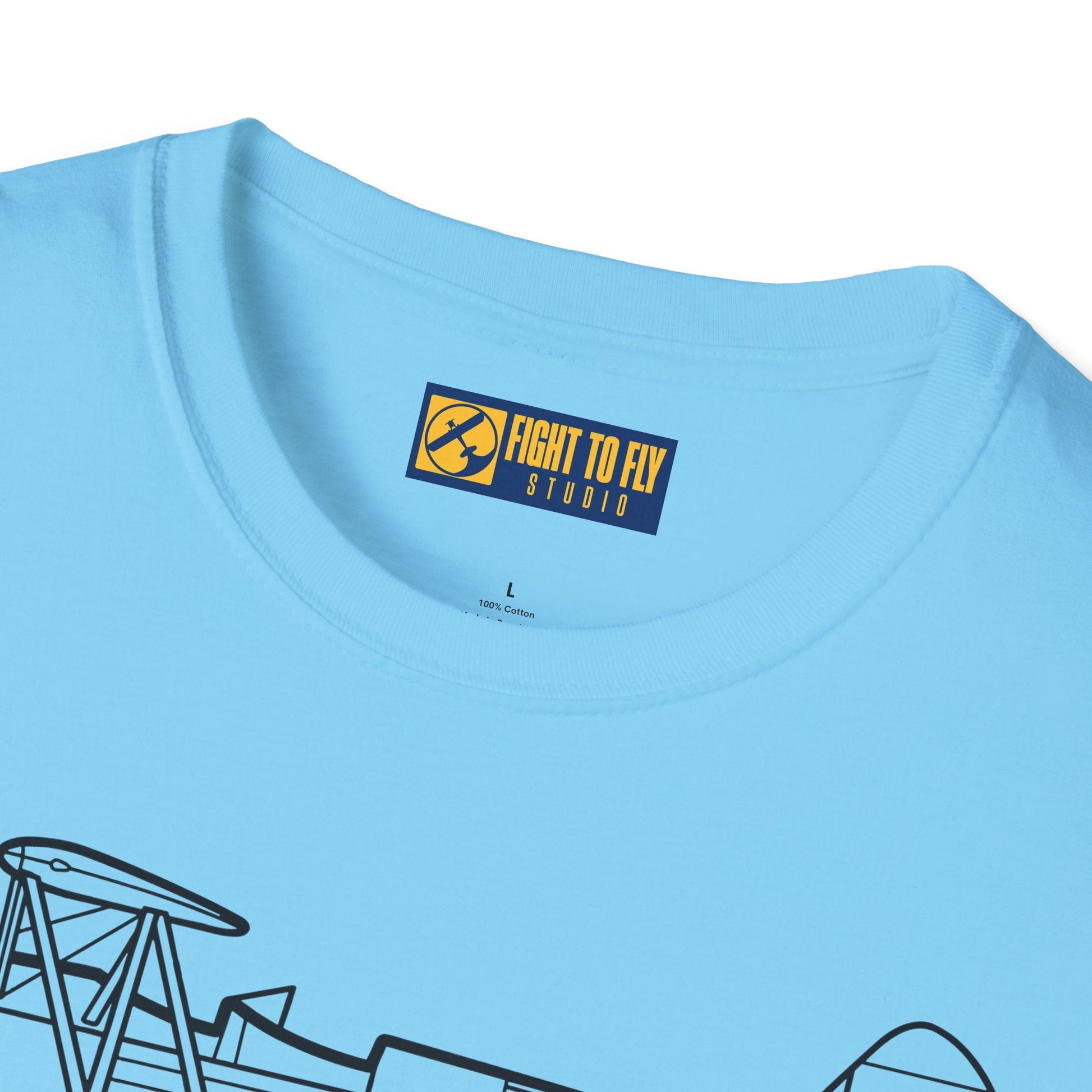 PT-17 Side View T-Shirt – Stearman WWII Trainer Biplane Tee - Pilot gifts - warbird t-shirt