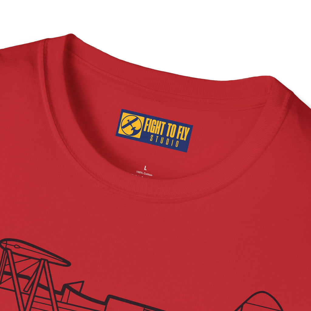 PT-17 Side View T-Shirt – Stearman WWII Trainer Biplane Tee - Pilot gifts - warbird t-shirt