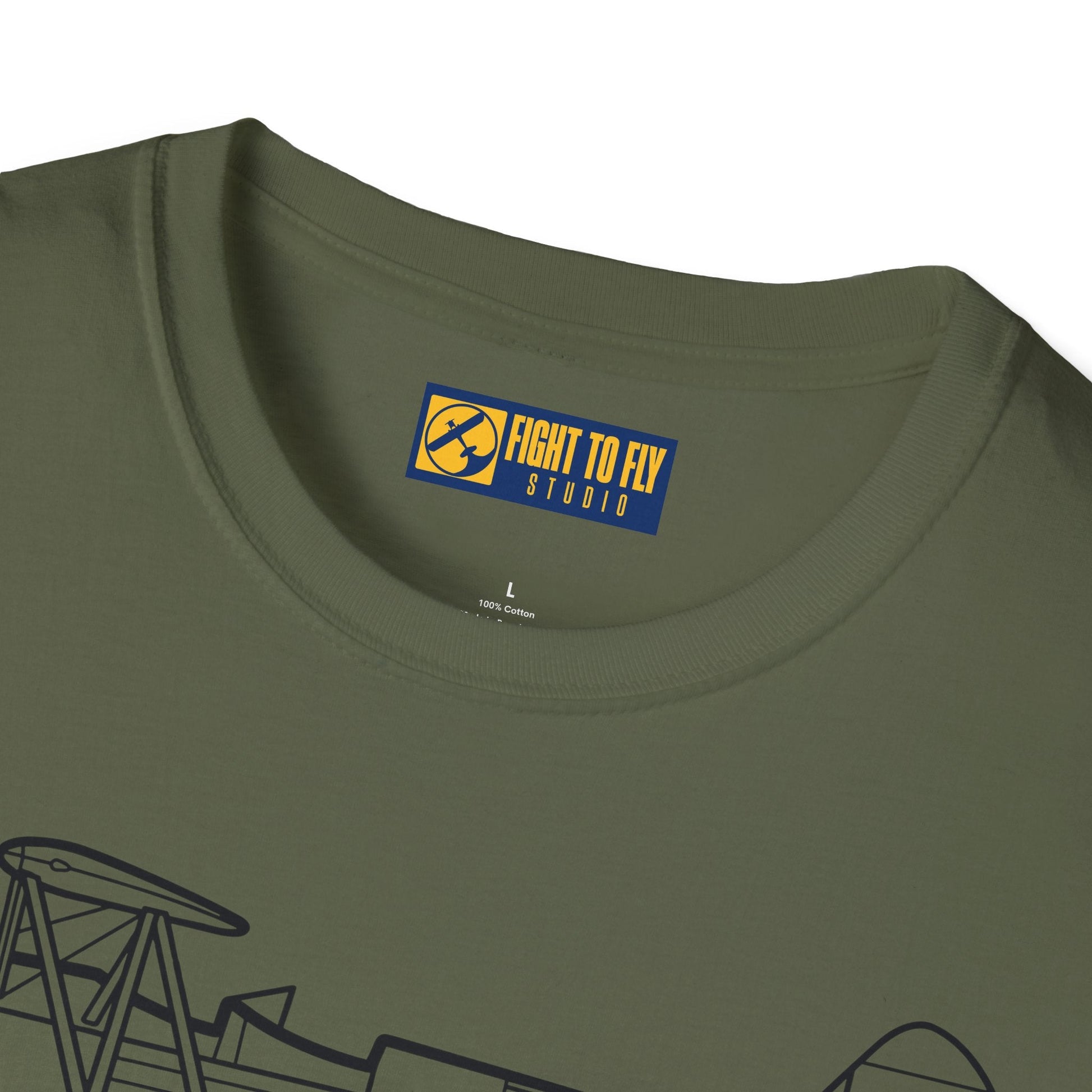 PT-17 Side View T-Shirt – Stearman WWII Trainer Biplane Tee - Pilot gifts - warbird t-shirt