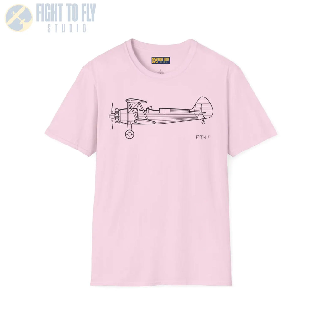 Stearman PT-17 Kaydet Side View T-Shirt - Pilot gifts - WWII warbird t-shirt