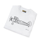 Stearman PT-17 Kaydet Side View T-Shirt - Pilot gifts - WWII warbird t-shirt