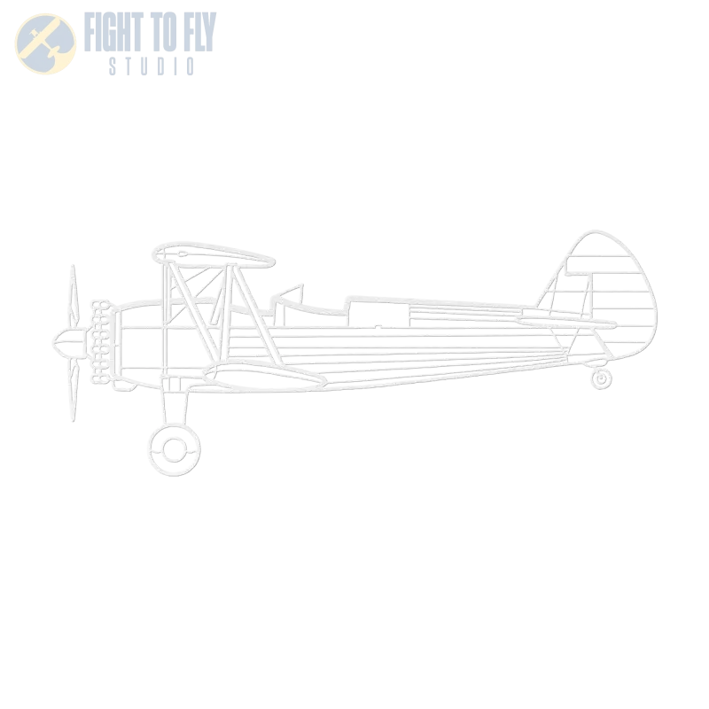 PT-17 Stearman Die Cut Metal Wall Art - Sign - Pilot gifts - WWII warbird t-shirt