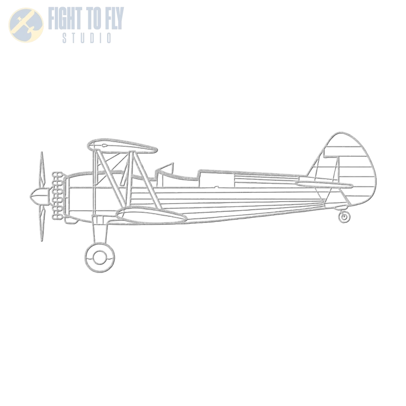 PT-17 Stearman Die Cut Metal Wall Art - Sign - Pilot gifts - WWII warbird t-shirt