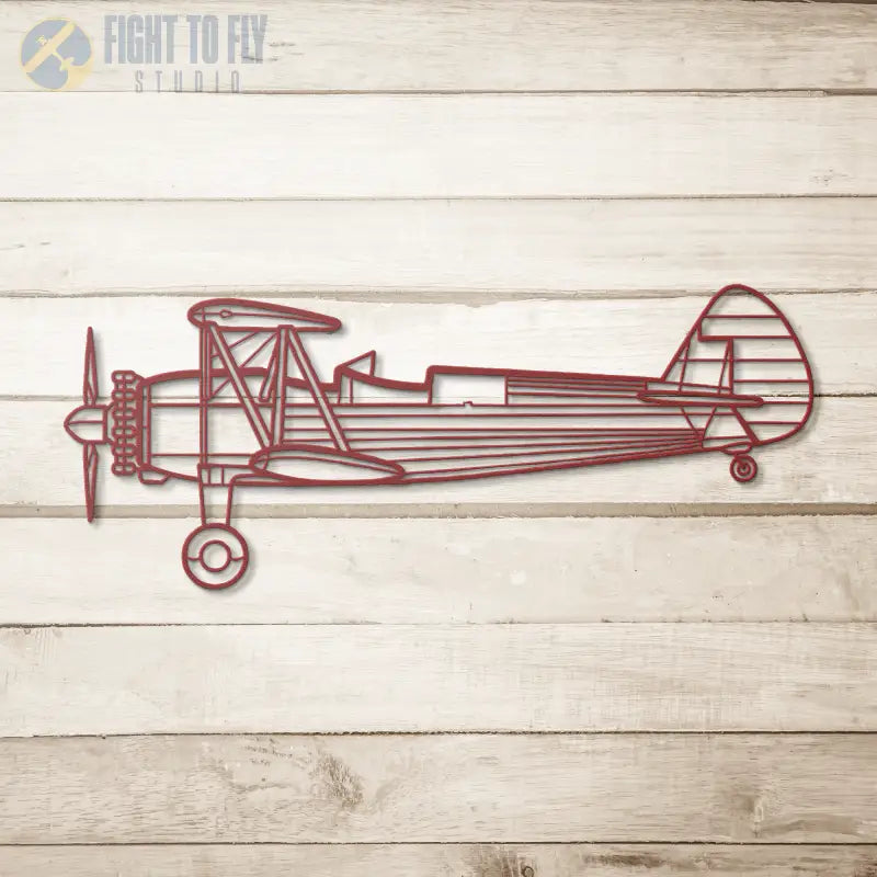 PT-17 Stearman Die Cut Metal Wall Art - Sign - Pilot gifts - WWII warbird t-shirt