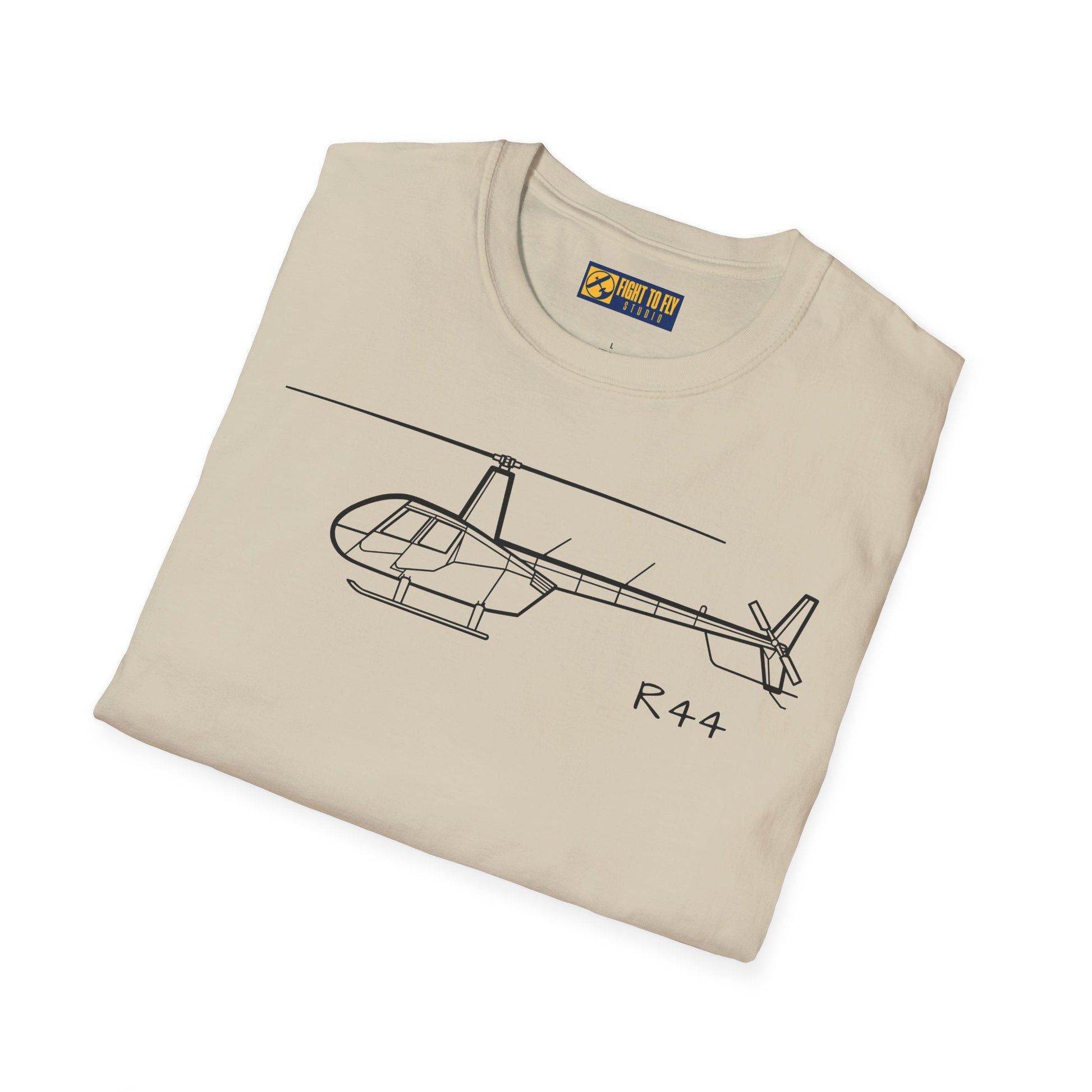 R44 T-Shirt – Light Helicopter Aviation Tee - Pilot gifts - WWII warbird t-shirt