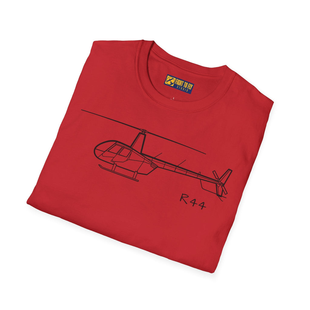 R44 T-Shirt – Light Helicopter Aviation Tee - Pilot gifts - WWII warbird t-shirt