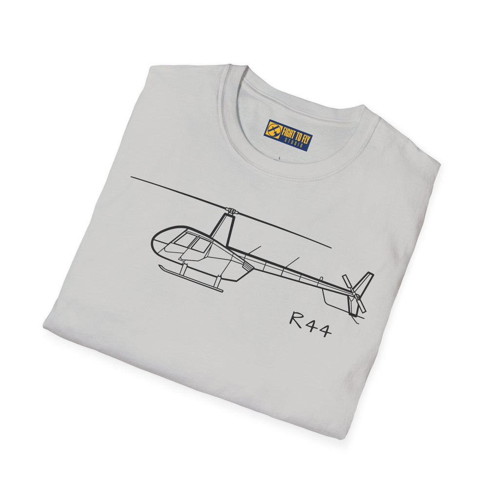 R44 T-Shirt – Light Helicopter Aviation Tee - Pilot gifts - WWII warbird t-shirt