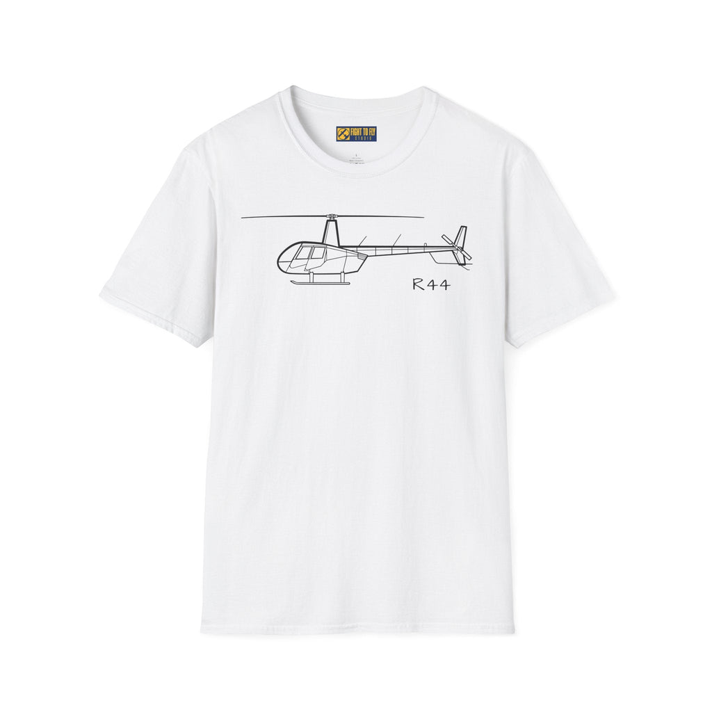 R44 T-Shirt – Light Helicopter Aviation Tee - Pilot gifts - WWII warbird t-shirt