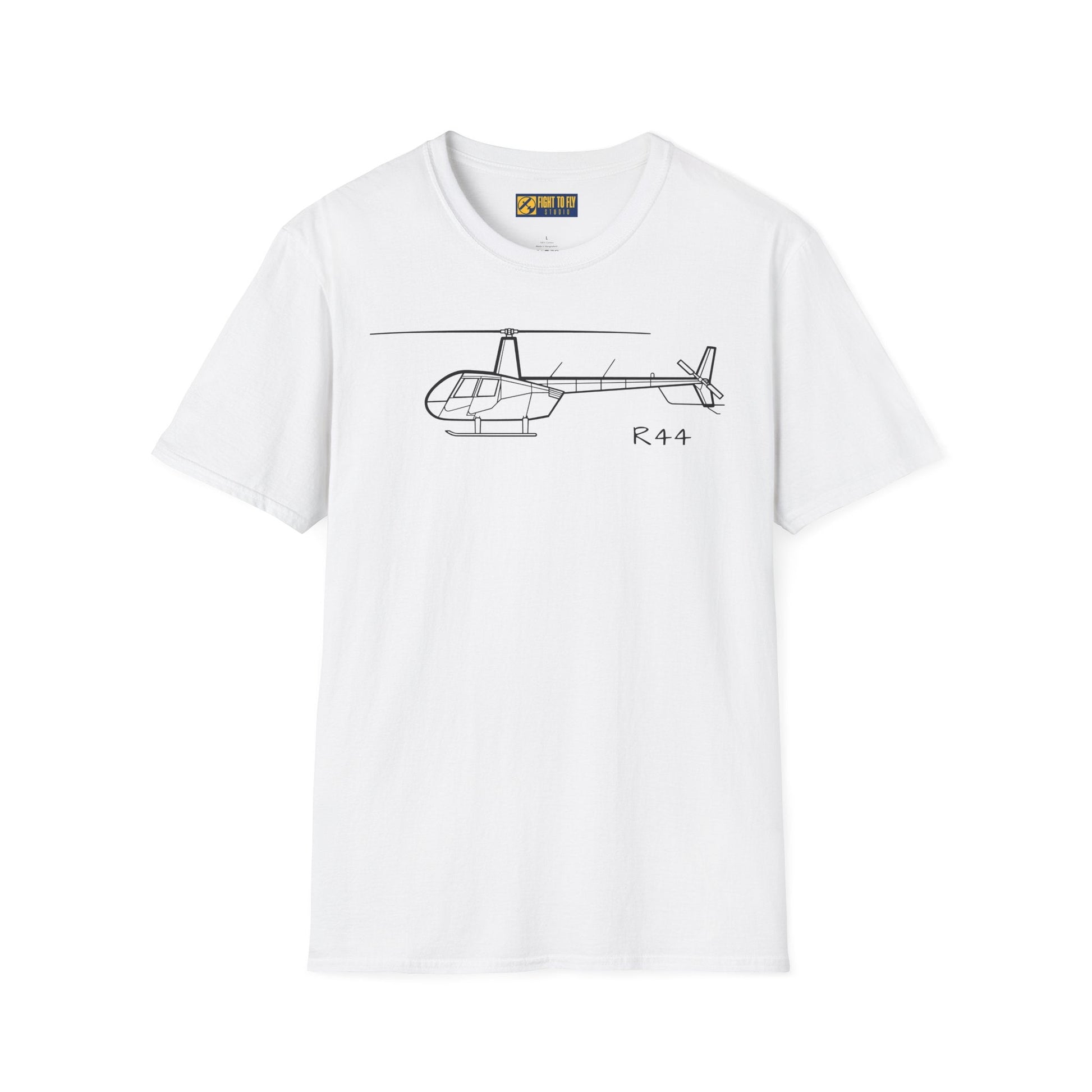 R44 T-Shirt – Light Helicopter Aviation Tee - Pilot gifts - WWII warbird t-shirt