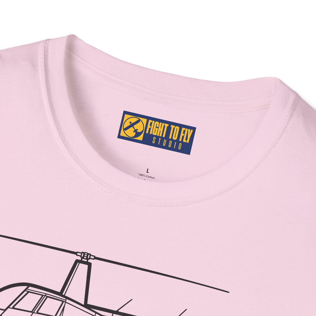 R44 T-Shirt – Light Helicopter Aviation Tee - Pilot gifts - WWII warbird t-shirt