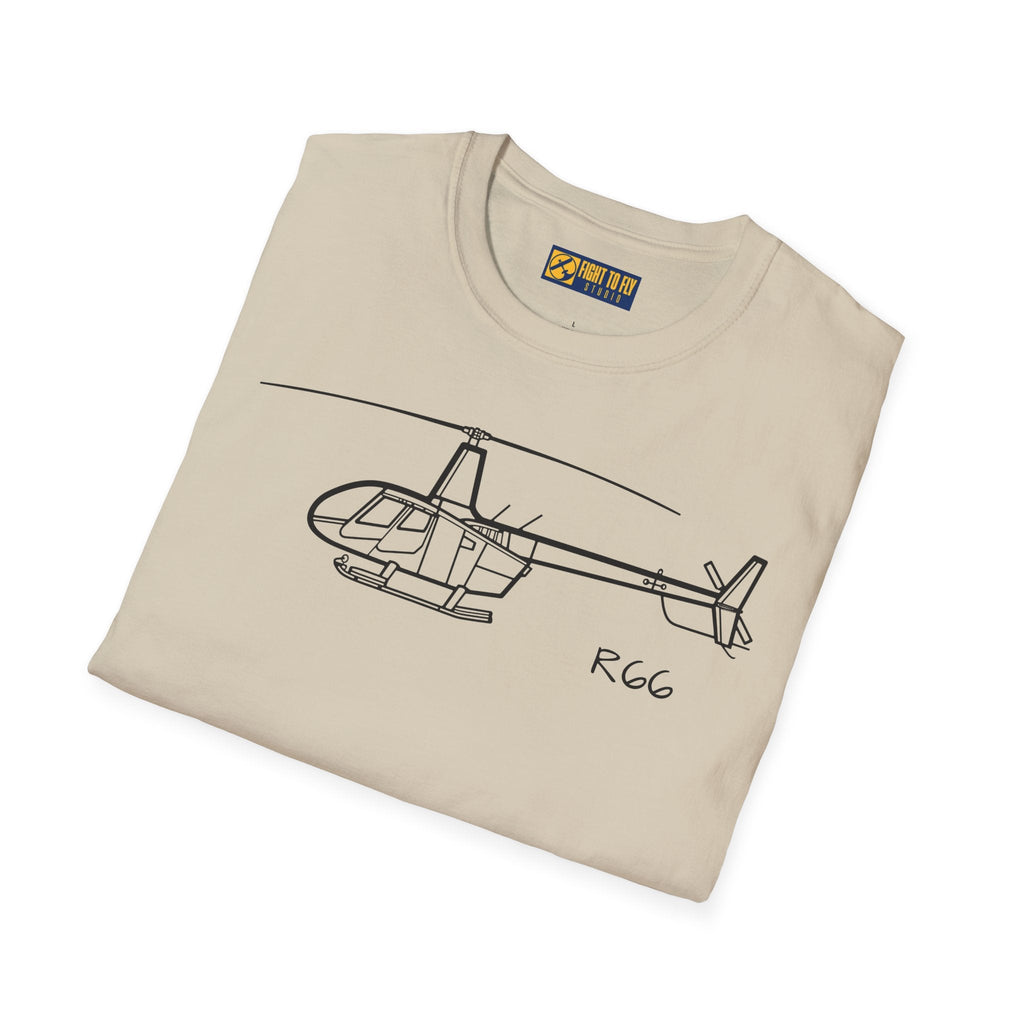 R66 T-Shirt – Turbine Helicopter Aviation Tee - Pilot gifts - WWII warbird t-shirt