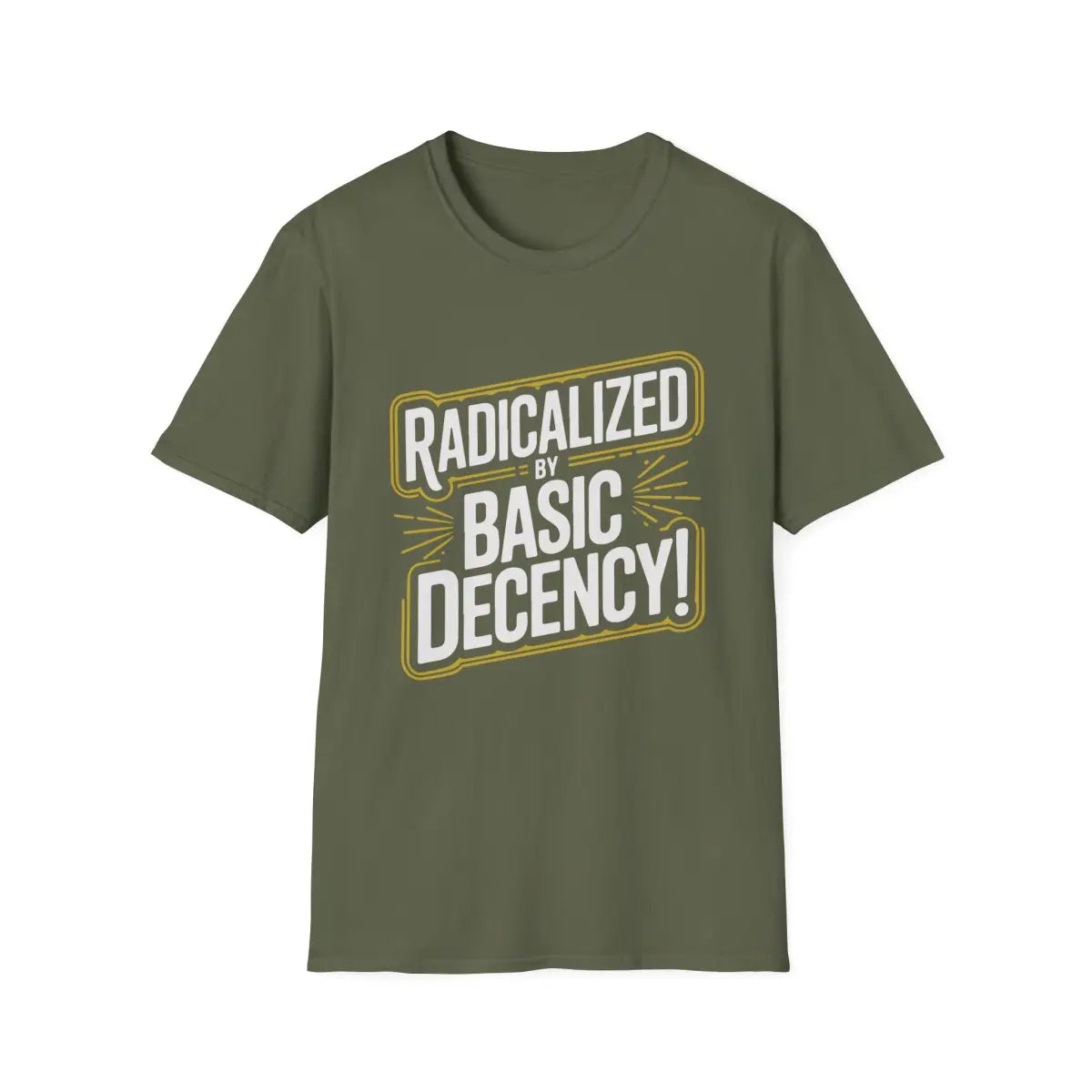 Radicalized by Basic Decency T-Shirt - Pilot gifts - WWII warbird t-shirt
