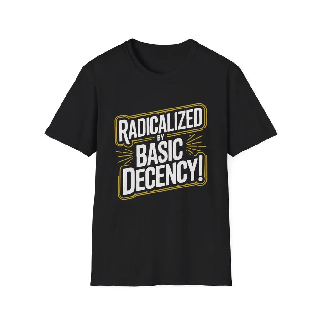 Radicalized by Basic Decency T-Shirt - Pilot gifts - WWII warbird t-shirt