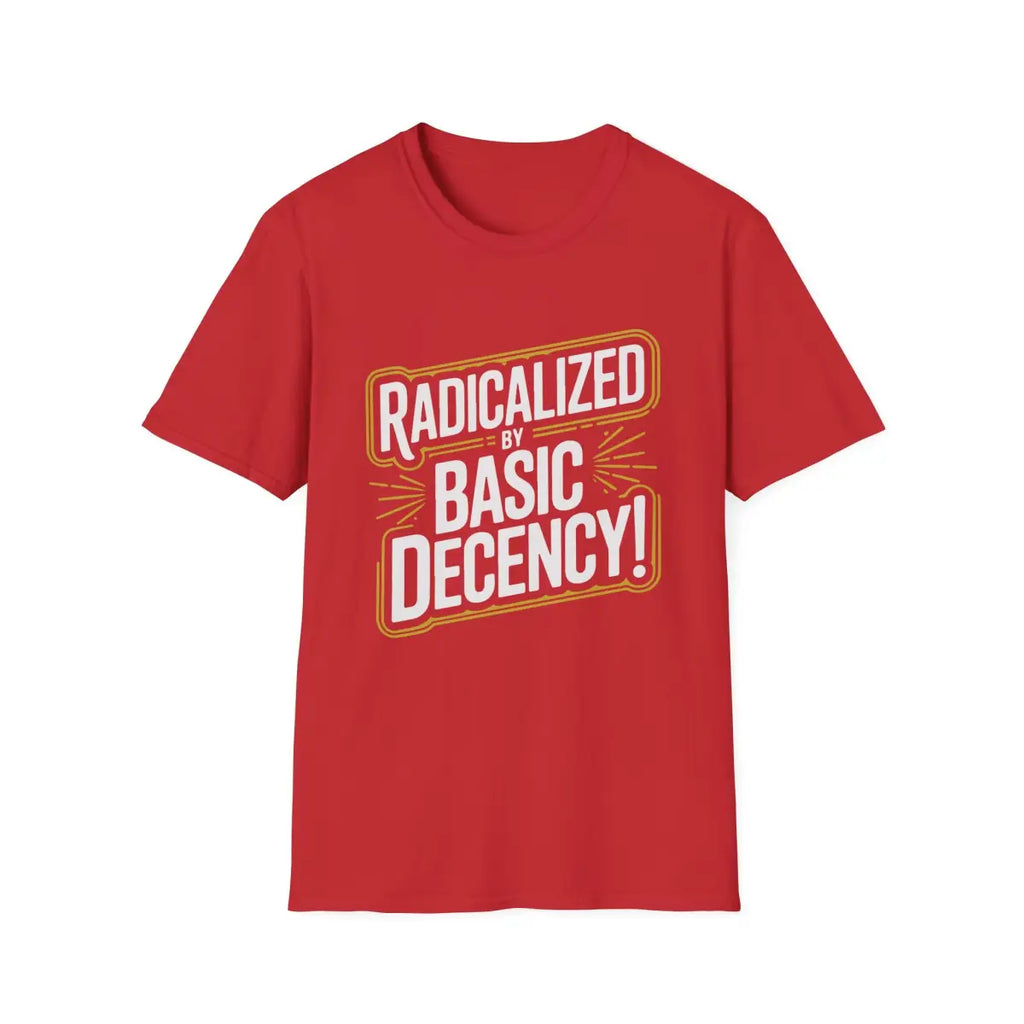 Radicalized by Basic Decency T-Shirt - Pilot gifts - WWII warbird t-shirt