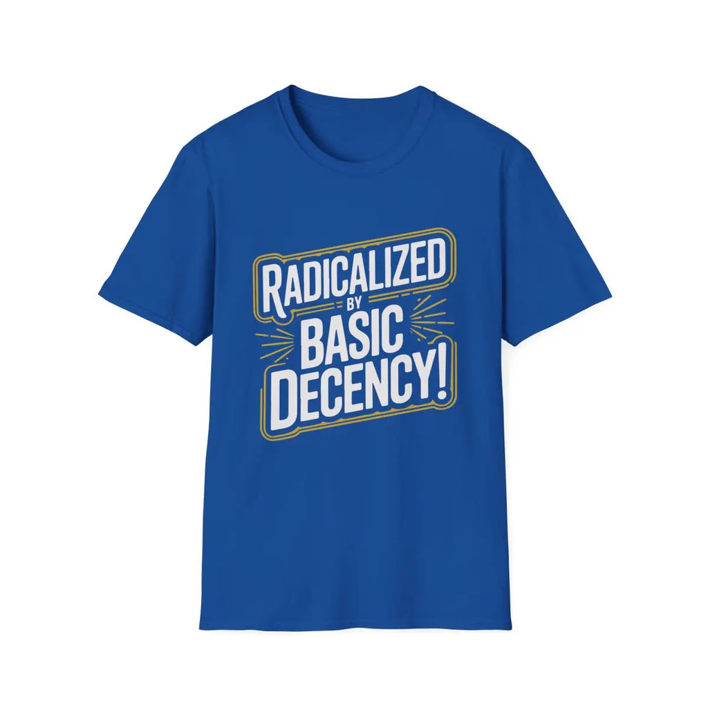 Radicalized by Basic Decency T-Shirt - Pilot gifts - WWII warbird t-shirt