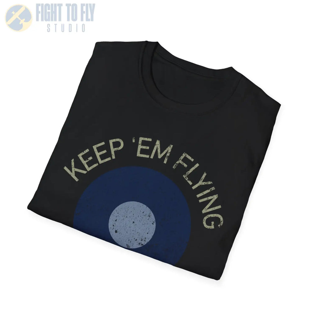 RAF Far East Command Roundel “Keep ’Em Flying” T Shirt Pilot gifts WWII warbird t shirt