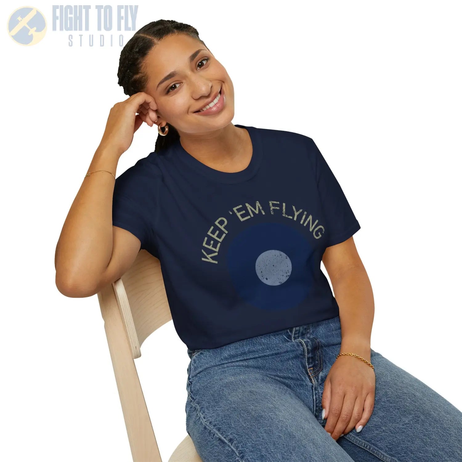 RAF Far East Command Roundel “Keep ’Em Flying” T Shirt Pilot gifts WWII warbird t shirt