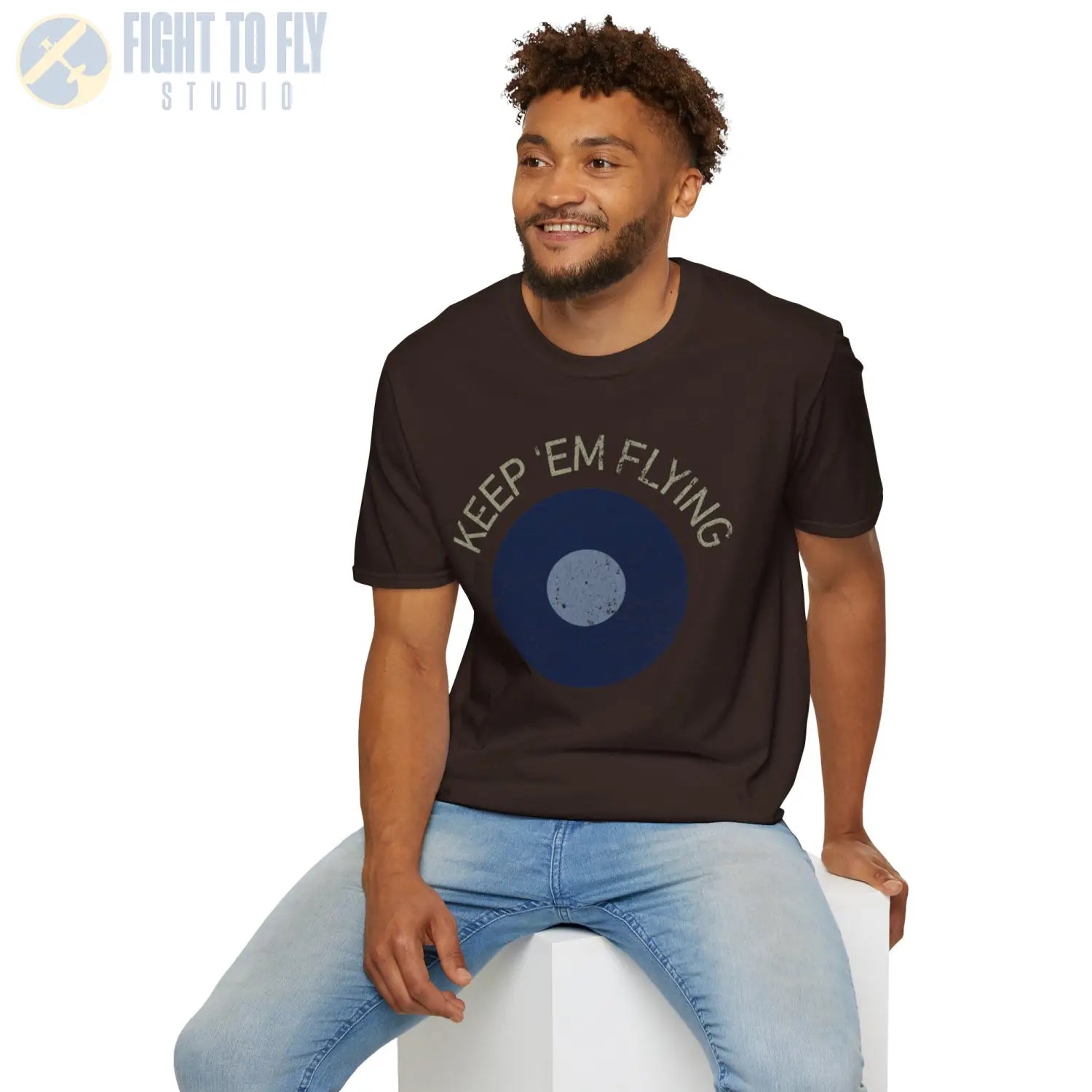 RAF Far East Command Roundel “Keep ’Em Flying” T Shirt Pilot gifts WWII warbird t shirt