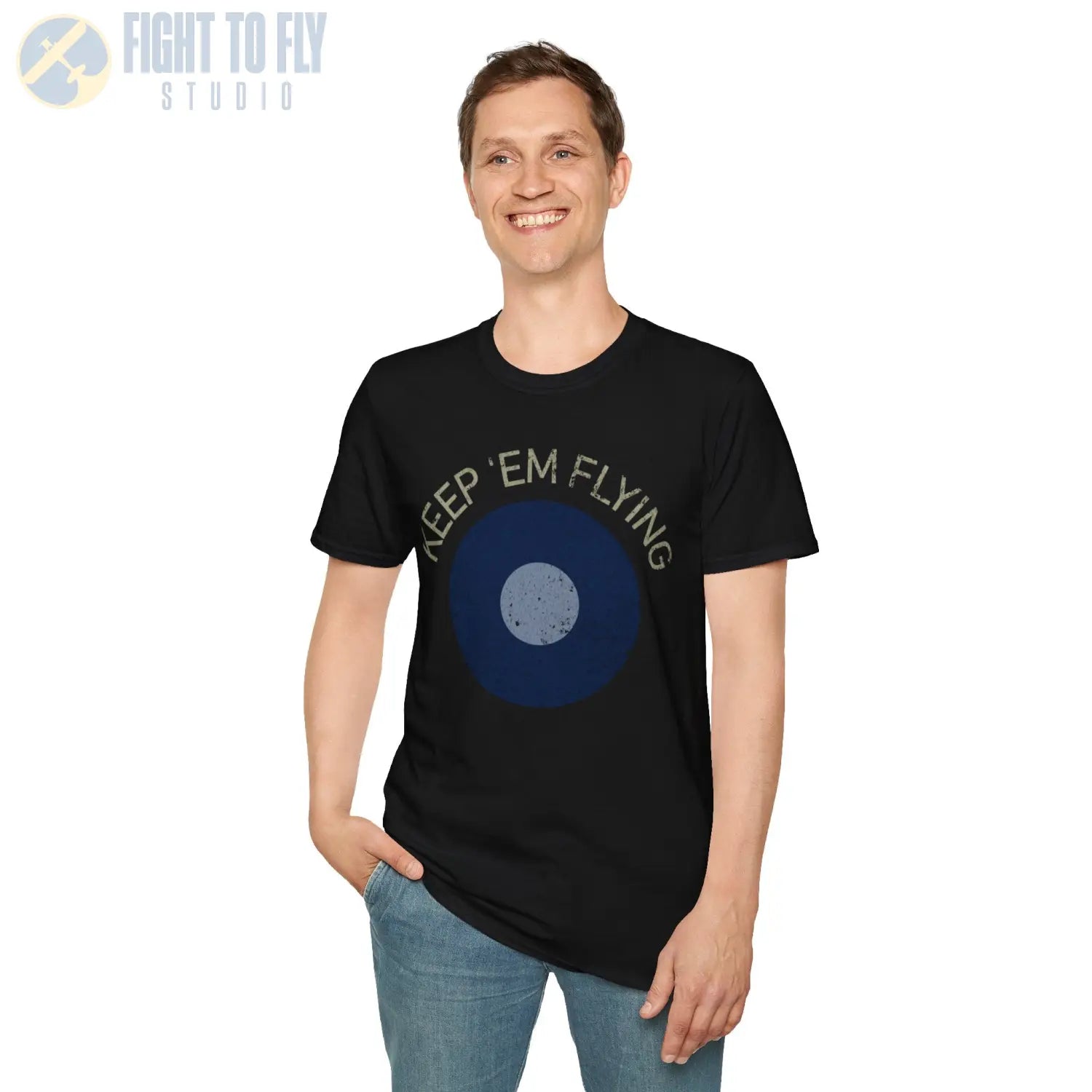 RAF Far East Command Roundel “Keep ’Em Flying” T Shirt Pilot gifts WWII warbird t shirt