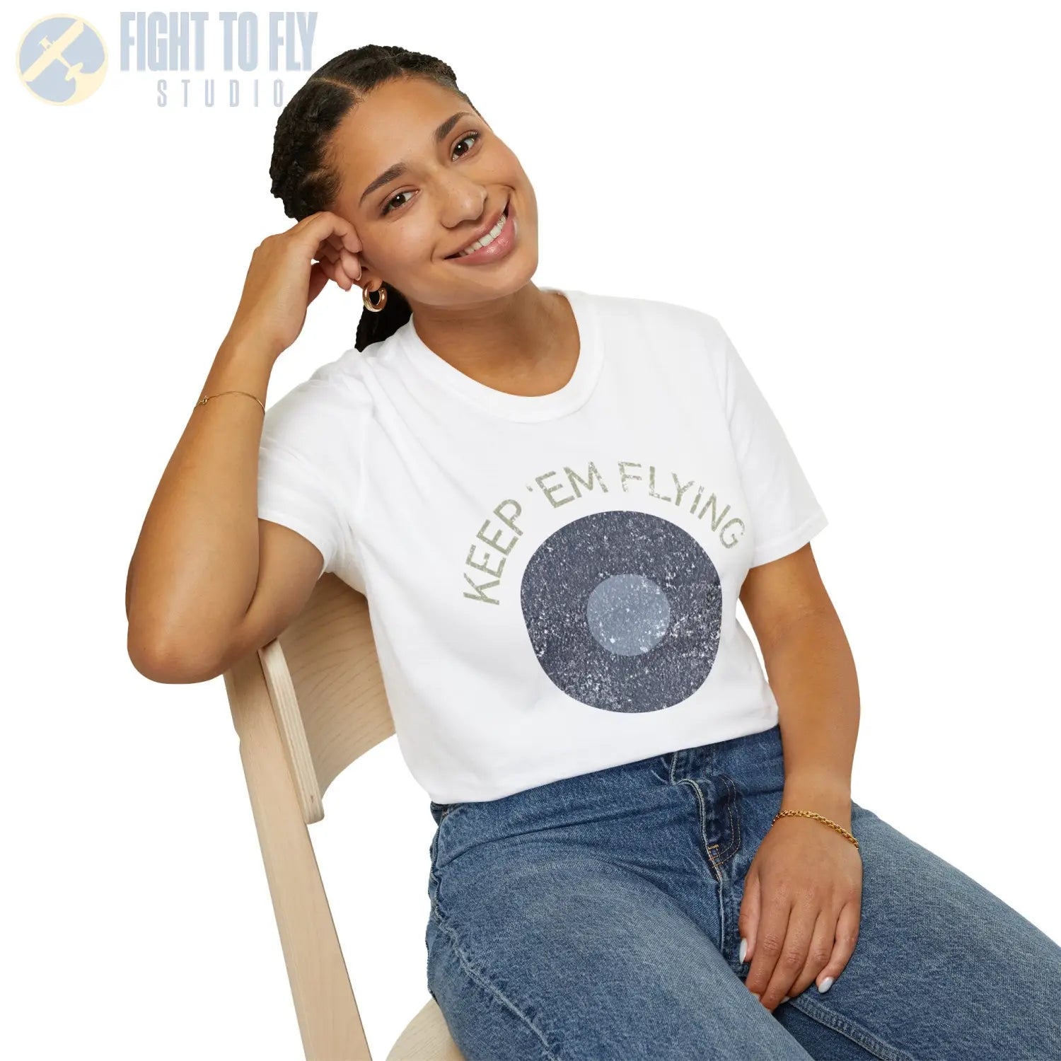 RAF Far East Command Roundel “Keep ’Em Flying” - T-Shirt - Pilot gifts - WWII warbird t-shirt