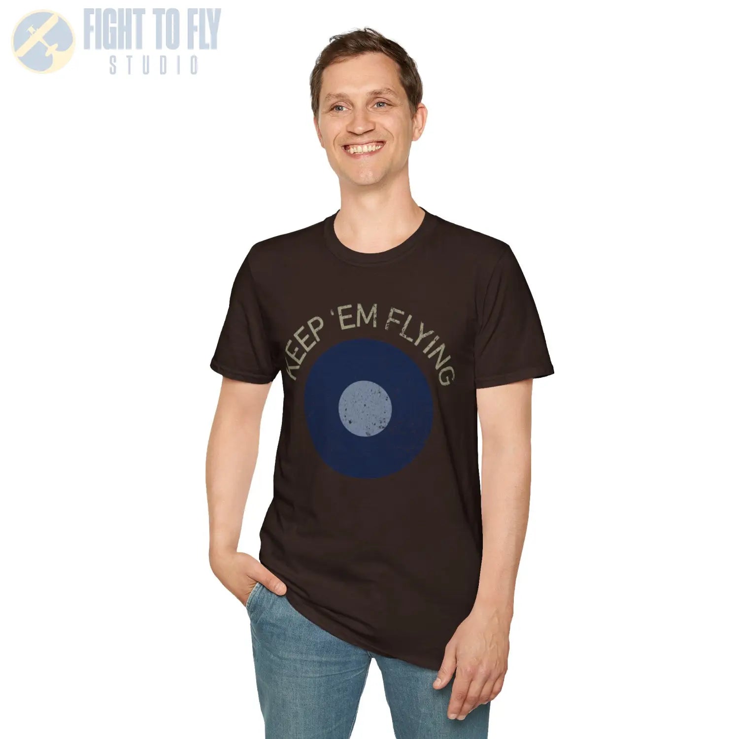 RAF Far East Command Roundel “Keep ’Em Flying” T Shirt Pilot gifts WWII warbird t shirt