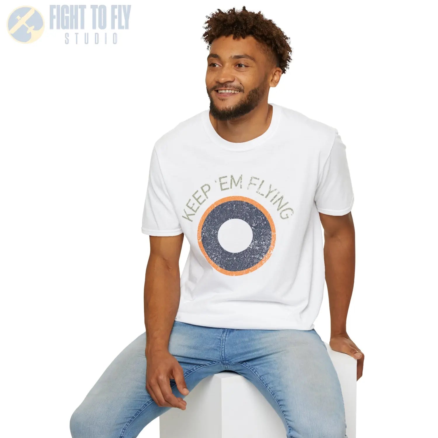 RAF SEAC Roundel “Keep ’Em Flying” - T-Shirt - Pilot gifts - WWII warbird t-shirt