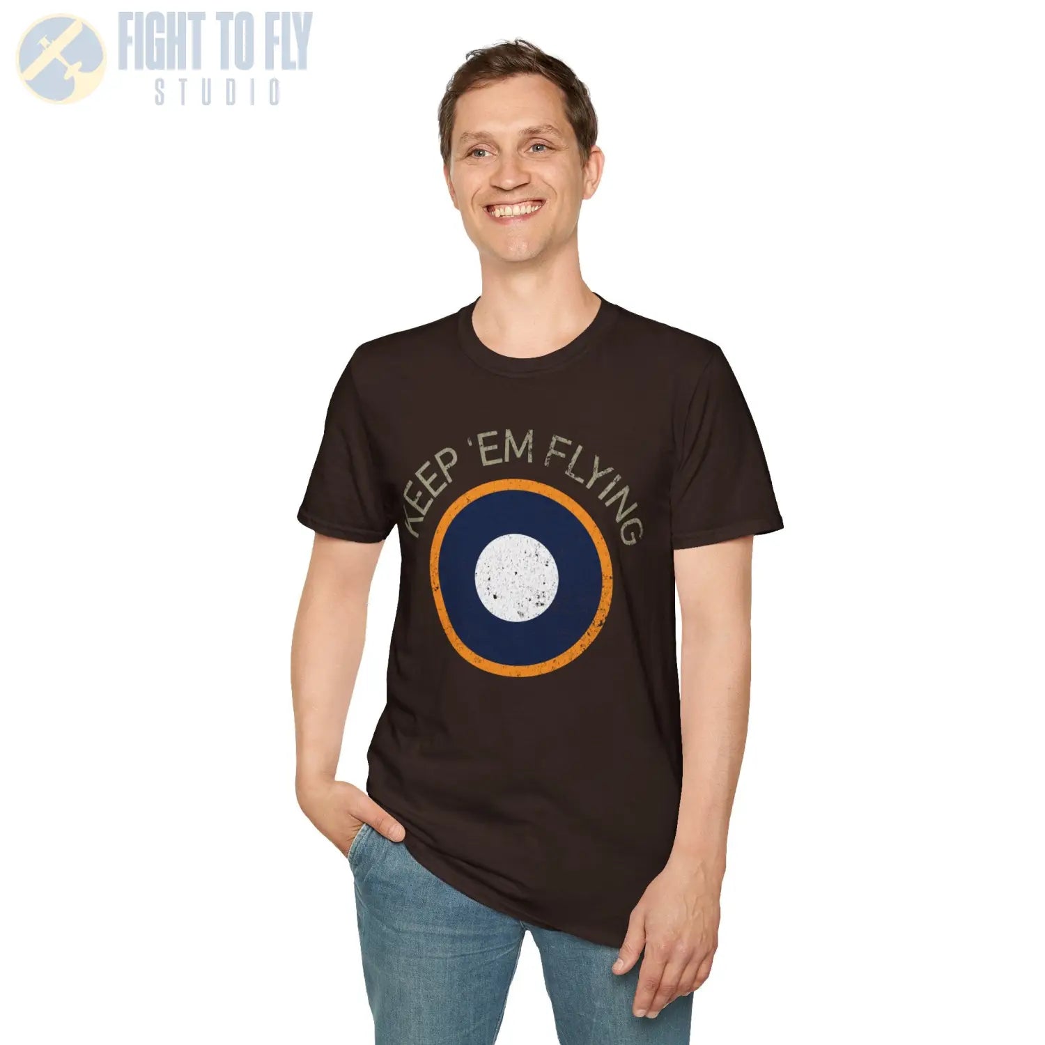 RAF SEAC Roundel “Keep ’Em Flying” - T-Shirt - Pilot gifts - WWII warbird t-shirt
