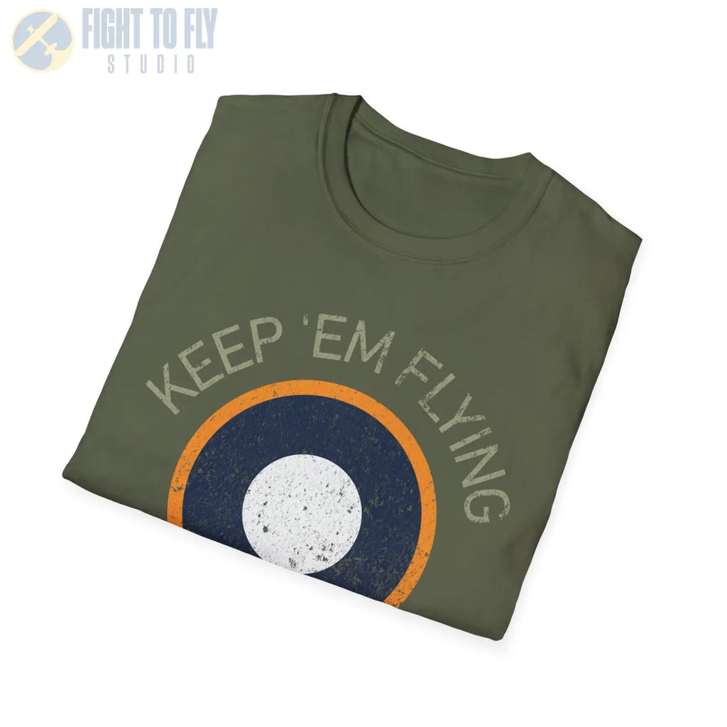 RAF SEAC Roundel “Keep ’Em Flying” - T-Shirt - Pilot gifts - WWII warbird t-shirt