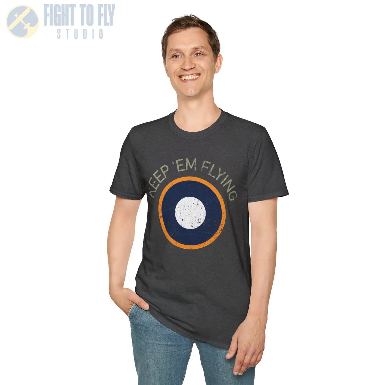 RAF SEAC Roundel “Keep ’Em Flying” - T-Shirt - Pilot gifts - WWII warbird t-shirt