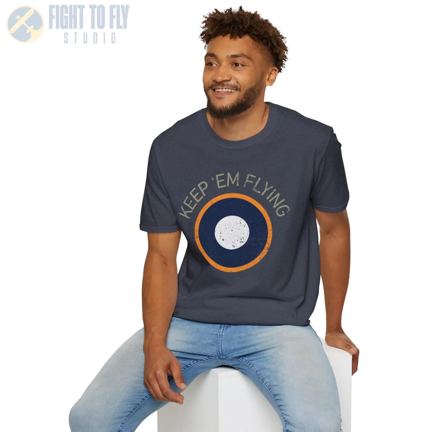 RAF SEAC Roundel “Keep ’Em Flying” T Shirt Pilot gifts WWII warbird t shirt