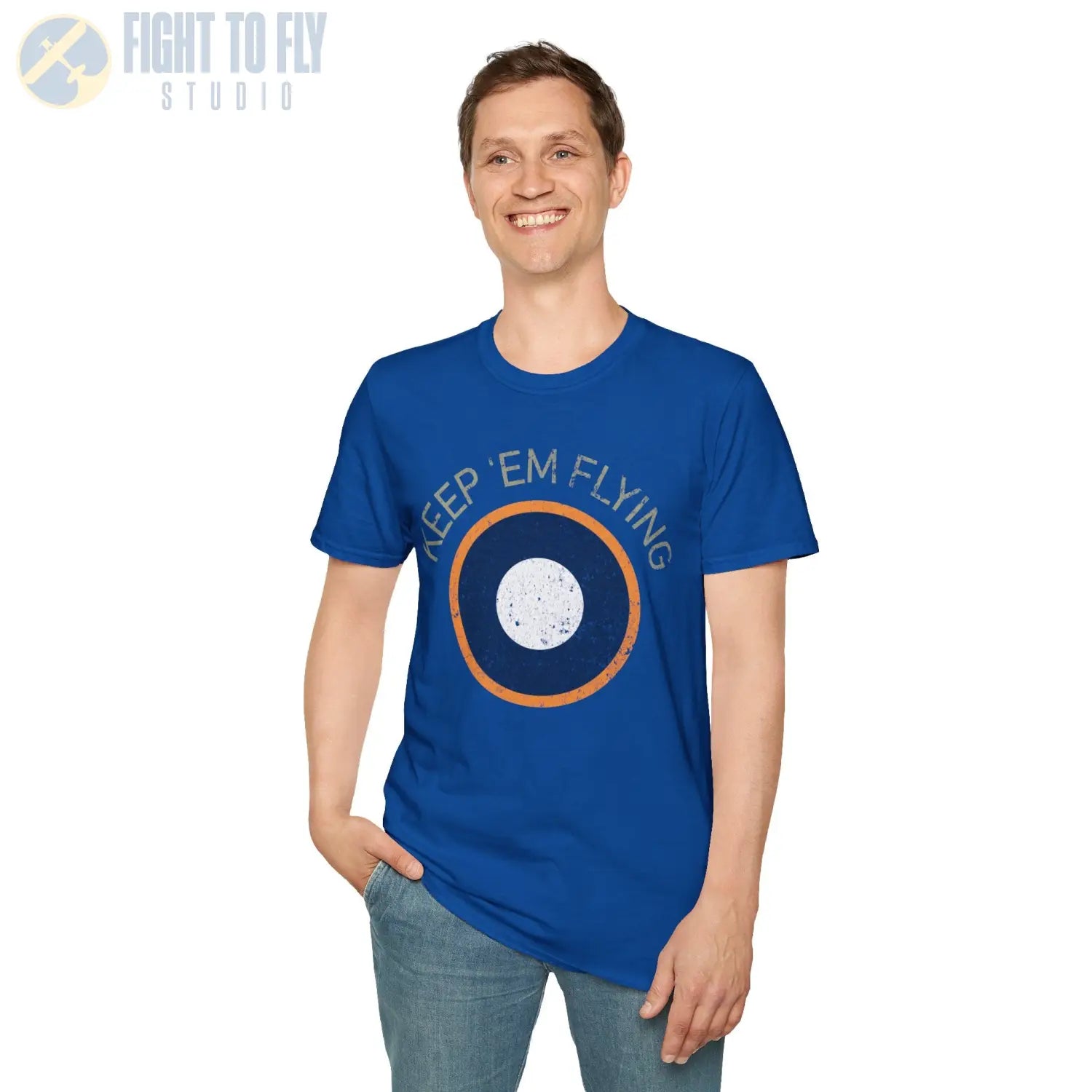 RAF SEAC Roundel “Keep ’Em Flying” T Shirt Pilot gifts WWII warbird t shirt
