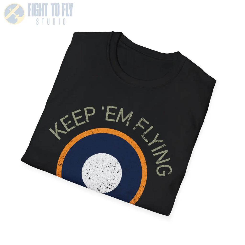 RAF SEAC Roundel “Keep ’Em Flying” - T-Shirt - Pilot gifts - WWII warbird t-shirt