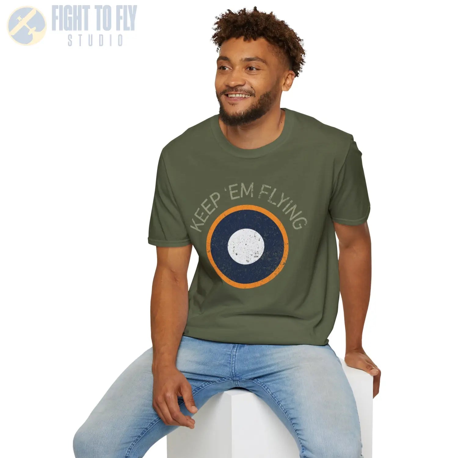 RAF SEAC Roundel “Keep ’Em Flying” - T-Shirt - Pilot gifts - WWII warbird t-shirt