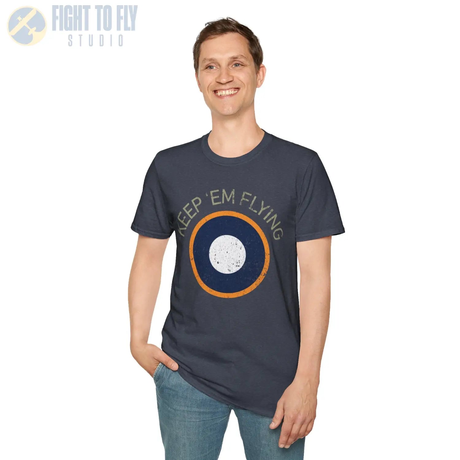 RAF SEAC Roundel “Keep ’Em Flying” - T-Shirt - Pilot gifts - WWII warbird t-shirt