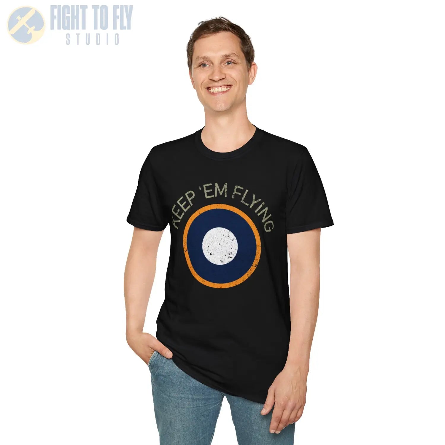 RAF SEAC Roundel “Keep ’Em Flying” T Shirt Pilot gifts WWII warbird t shirt
