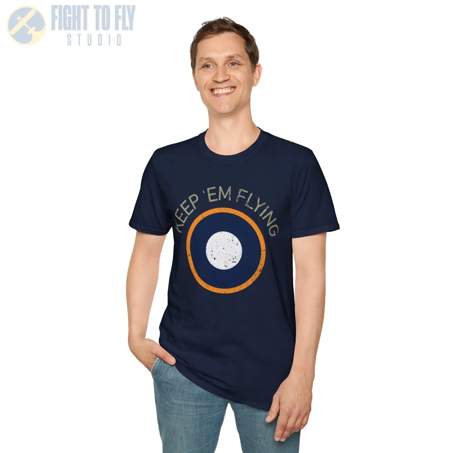 RAF SEAC Roundel “Keep ’Em Flying” - T-Shirt - Pilot gifts - WWII warbird t-shirt