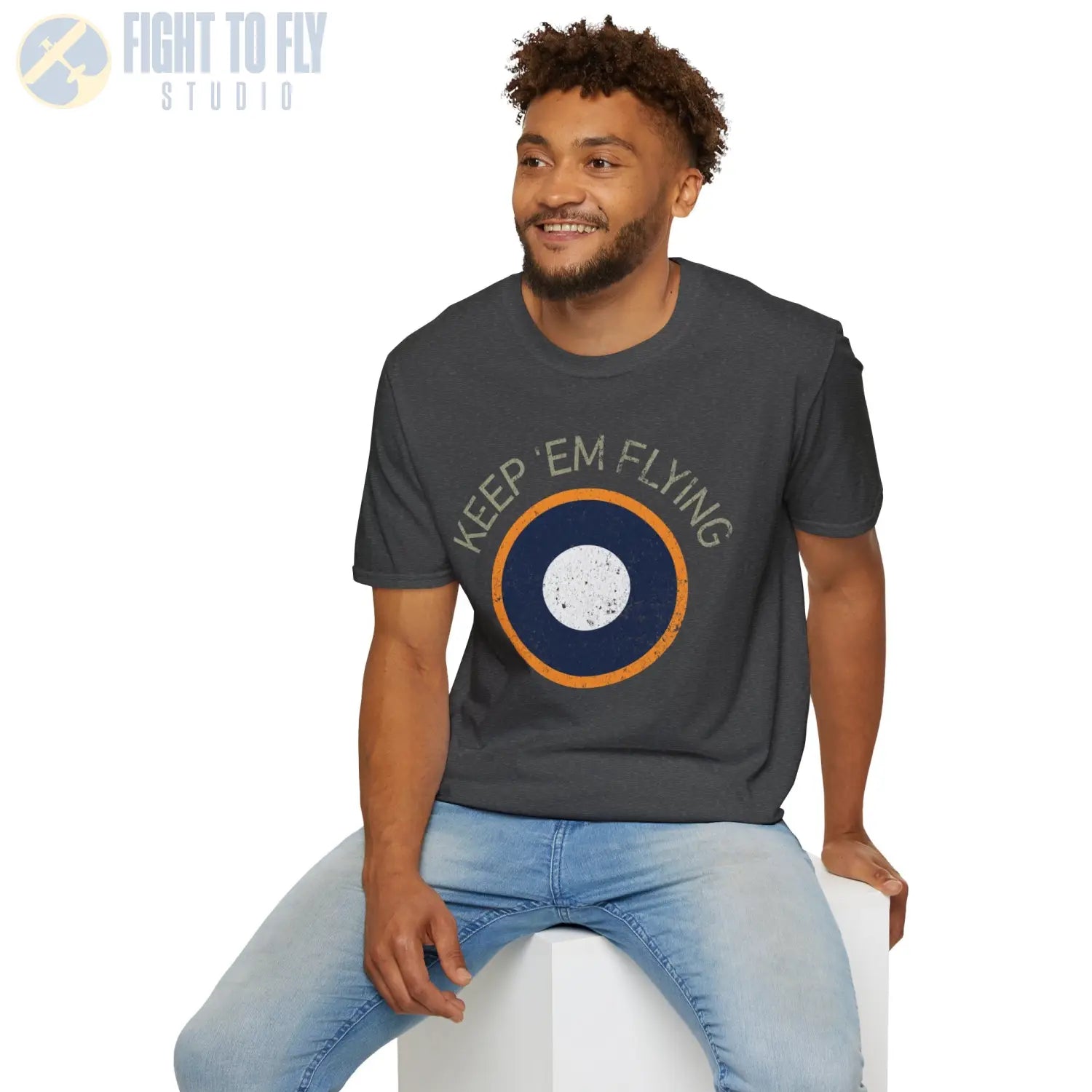 RAF SEAC Roundel “Keep ’Em Flying” - T-Shirt - Pilot gifts - WWII warbird t-shirt