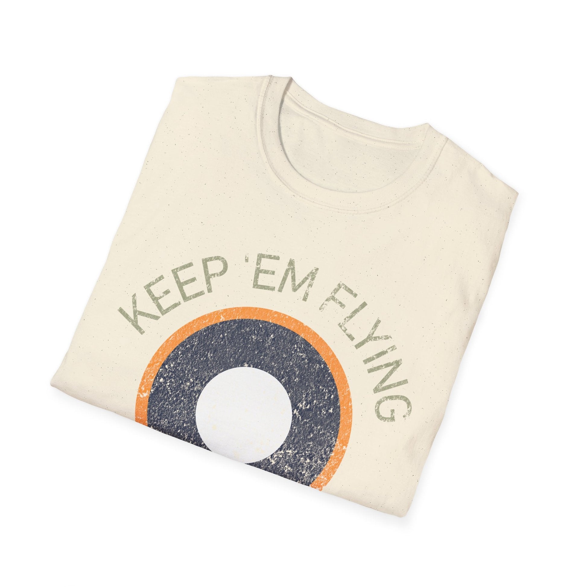 RAF SEAC Roundel “Keep ’Em Flying” WWII Heritage T Shirt – South East Asia Command Insignia Pilot gifts warbird t shirt