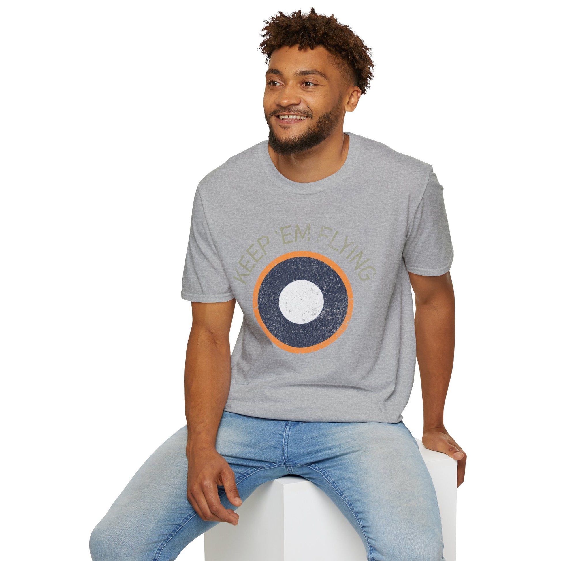 RAF SEAC Roundel “Keep ’Em Flying” WWII Heritage T Shirt – South East Asia Command Insignia Pilot gifts warbird t shirt