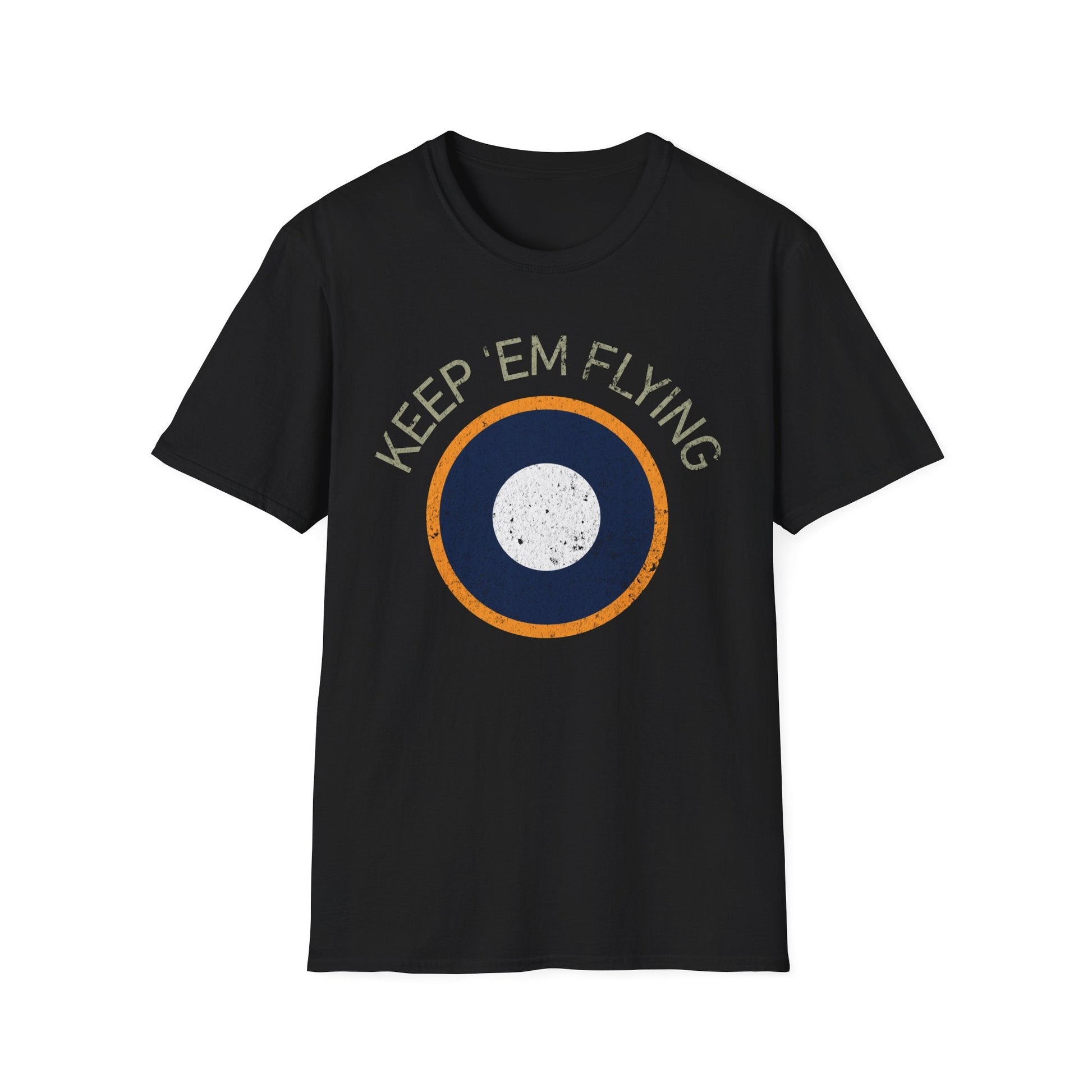 RAF SEAC Roundel “Keep ’Em Flying” WWII Heritage T Shirt – South East Asia Command Insignia Pilot gifts warbird t shirt