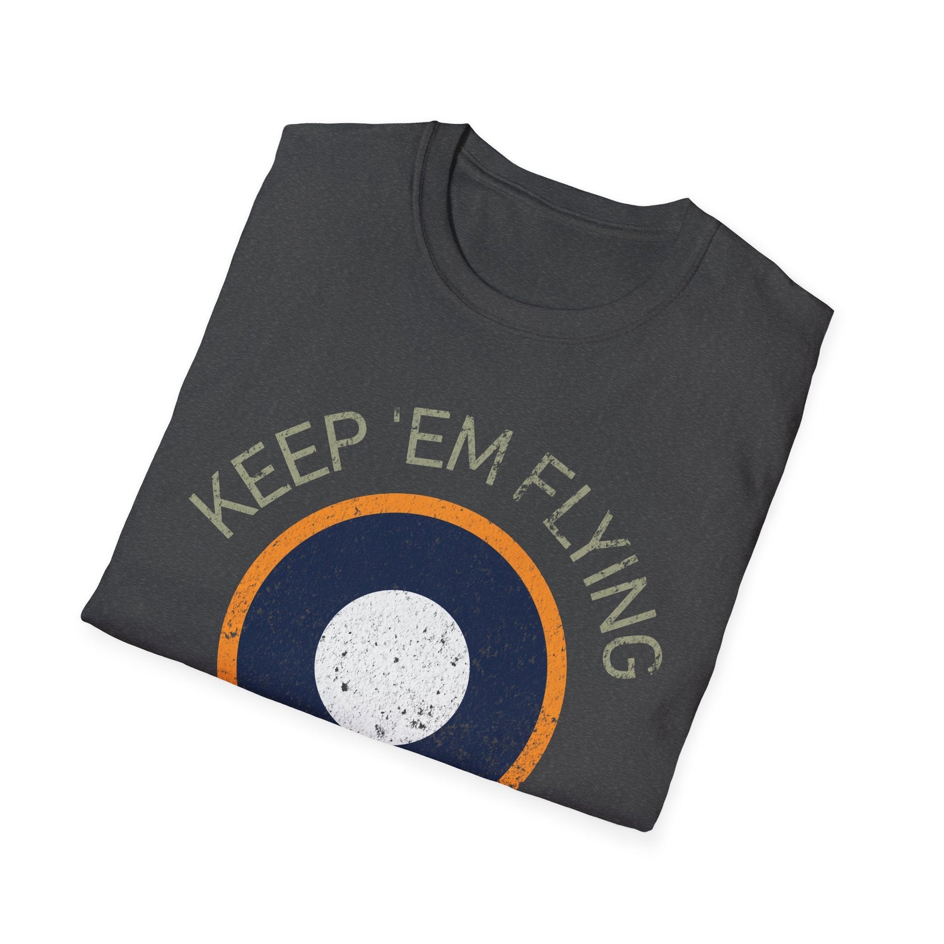 RAF SEAC Roundel “Keep ’Em Flying” WWII Heritage T Shirt – South East Asia Command Insignia Pilot gifts warbird t shirt