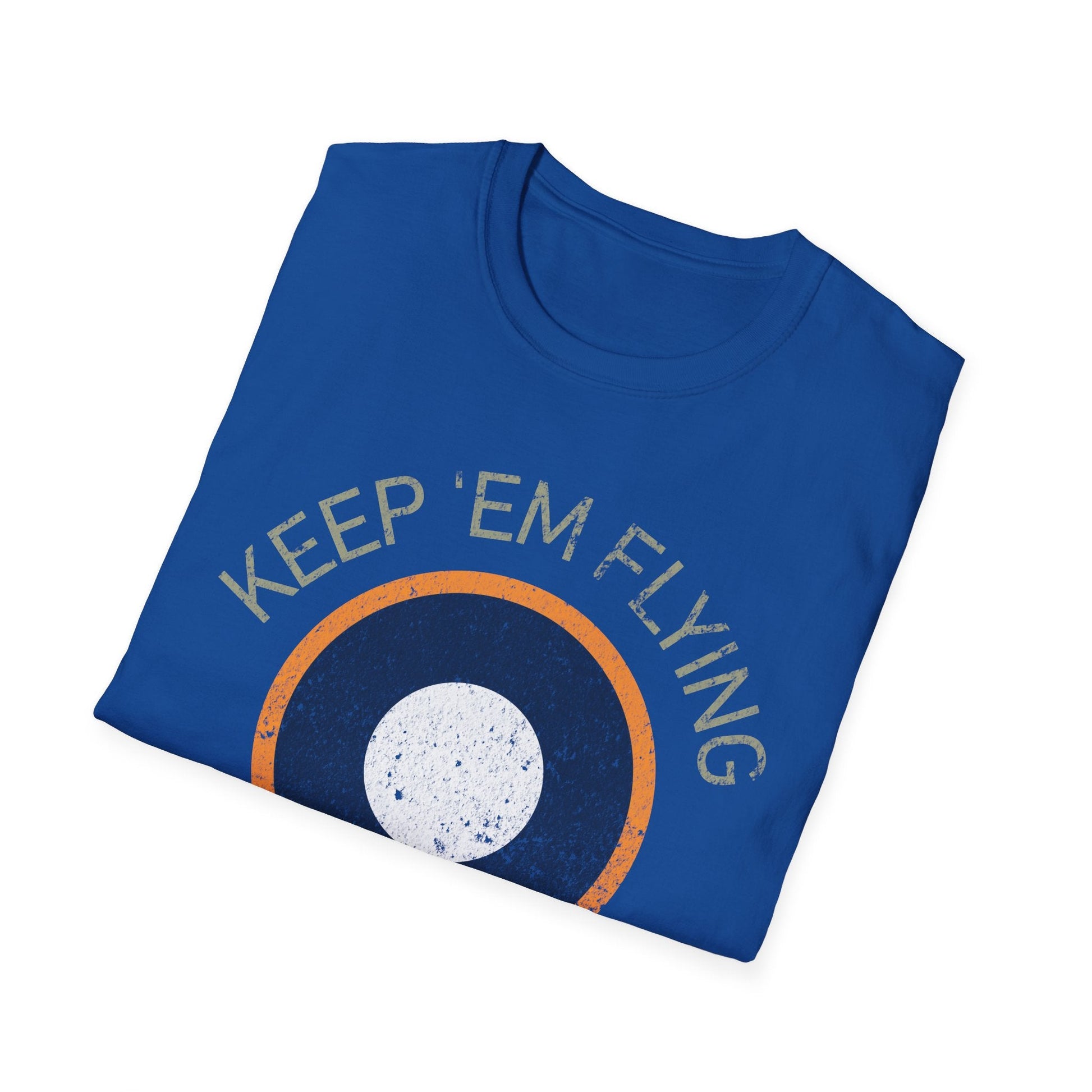 RAF SEAC Roundel “Keep ’Em Flying” WWII Heritage T Shirt – South East Asia Command Insignia Pilot gifts warbird t shirt
