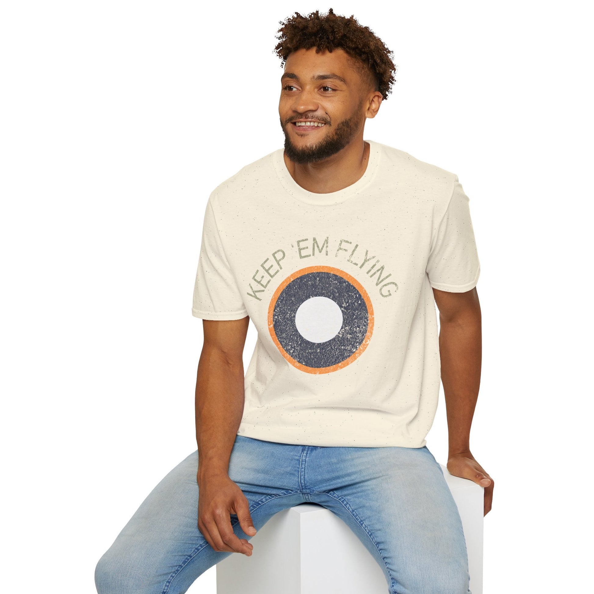 RAF SEAC Roundel “Keep ’Em Flying” WWII Heritage T Shirt – South East Asia Command Insignia Pilot gifts warbird t shirt