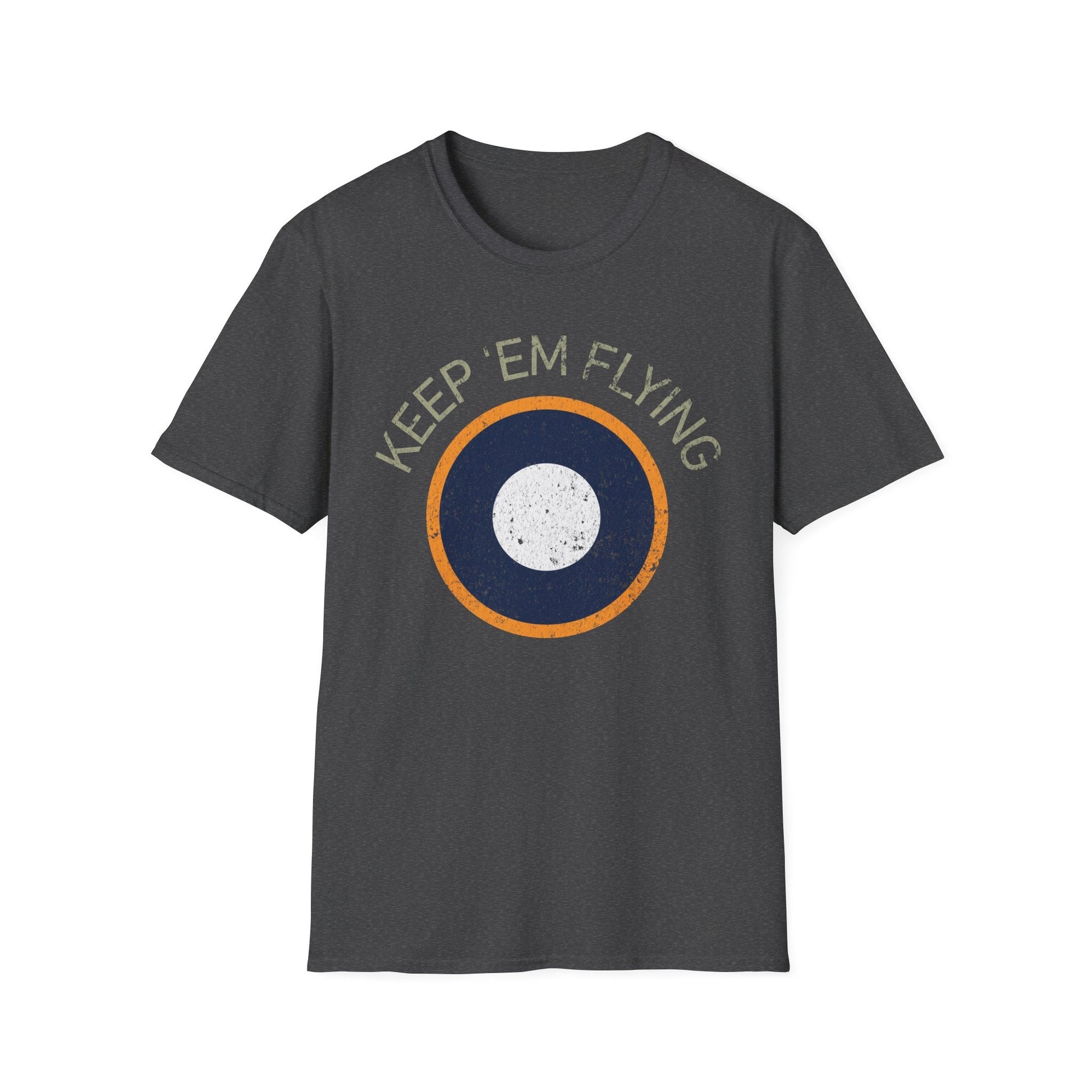 RAF SEAC Roundel “Keep ’Em Flying” WWII Heritage T Shirt – South East Asia Command Insignia Pilot gifts warbird t shirt